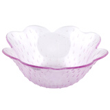 欧式塑料水果盘子 创意家用酒店零食盒果盒零食盒糖果盘干果盘 花朵紫色