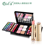 Girl's 女孩彩妆盒盘套装化妆工具眼唇纹膏润唇粉饼腮红遮瑕眼影初学者CCDD霜初学者套装化妆品