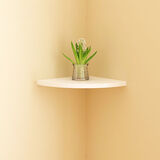 城市密码 扇形墙上置物架烤漆转角搁板三角装饰架墙角托架墙壁角落壁挂 白色一块