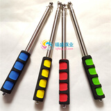 欧德斯曼 高档导游旗杆沙盘指示1.2米1.6米2米2.5米3米不锈钢伸缩旗杆指挥教学教师教鞭棒棍 黄色1.6米 1根
