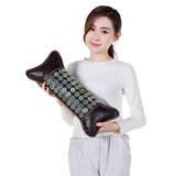 玉盛源玉石颈椎枕麦饭石锗石托玛琳红砭石睡眠脖子热敷肩颈加热单人枕头 单只 03款岫岩玉【数显颈椎枕】