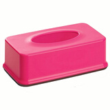 inomata日本进口纸巾盒抽纸盒纸巾收纳盒车载纸巾抽纸盒 粉红色