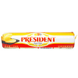 总统（President）法国进口发酵型动脂黄油卷 淡味 250g一卷 烘焙原料 早餐 蛋糕