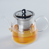陶立方耐热玻璃茶具套装过滤茶壶红茶花茶泡茶器茶杯手工蓄水排水茶盘 玻璃茶壶 1个