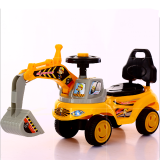 小酷贝美 扭扭车 儿童溜溜车摇摆车可坐1-3岁宝宝摇摇车玩具工程车 靠背款
