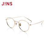 睛姿（JINS）近视镜男女含镜片钛轻量复古TT近视镜可加配防蓝光镜片MTF16A279 95 金色