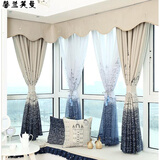 曦和阳光 定制窗帘遮光成品遮光飘窗布料客厅卧室窗帘布定制窗帘 蓝色布帘 挂钩加工 定制尺寸/米 联系客服备注高度 一片