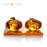 琉璃工房-LIULI LIVING  桌面摆件 连连好事 生日结婚商务企业赠礼