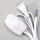 优丽美家电源线 台灯落地灯开关线 按键/调光/脚踏灯具配件电源线 家用灯具配件电源线 种类齐全 白色调光开关（1.8米）