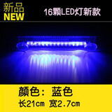 汽车太阳能爆闪灯防追尾灯免接线警示灯流水霹雳游侠灯LED装饰灯中网灯无线遥控防静电灯 蓝光（游侠灯）
