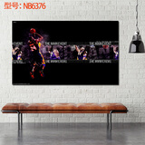 居梦坞 Kobe科Bryant 比-布莱恩特黑曼巴N篮球球星球迷海报装饰画B墙纸A男生宿舍装饰 NB6376 50*30