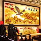 伊人5d钻石画满钻客厅大展宏图手工贴钻画2024新款秀大幅风景万里长城 高端【宣绒布】炫彩钻石画 ZJ2158 大展宏图长城【250x100】