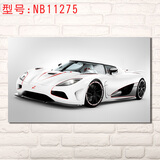 居梦坞 豪车汽车海报装饰画现代跑车名车海报现代贴画墙面装饰 NB11275 50*30cm