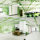 豫之韵 仿真花藤条客厅装饰仿真绿藤条吊顶楼梯空调管道装饰藤蔓葡萄叶 葡萄叶1条