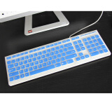 联想一体台式机电脑键盘膜K5819键盘保护膜KB4721 10YA KM5821 半透蓝色