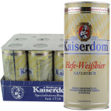 凯撒顿姆（Kaiserdom）德国 原瓶 原装进口Kaiserdom小麦精酿啤酒 整箱装 小麦白啤1L*12听