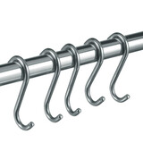 家の物语日本家用s型铁钩子厨房墙壁金属挂钩s勾衣物挂钩 小号5个装