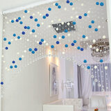 小雏菊藤球珠帘水晶隔断成品玄关鞋柜屏风挂帘子过道门帘卧室客厅免打孔 45条弧形水晶帘