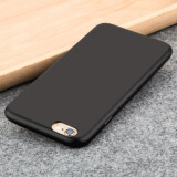 Tensam 适用透明硅胶手机壳隐形保护套 适用于苹果iPhone6/6S/4.7英寸 【苹果6Plus】-磨砂软壳-黑色
