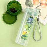 乐扣乐扣水杯户外便携防漏塑料杯子男士女生运动水杯办公家用泡茶杯茶杯 HPL935DG【茶水分离】 580