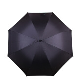 雨景 加大抗风长柄雨伞 男士商务户外晴雨伞高尔夫伞可印LOGO 长柄款-110CM-黑色