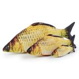 猫玩具 逗猫棒激光笔猫抓板猫转盘球宠物逗猫咪玩具套装 鲤鱼小号20cm