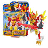 斗龙战士5爆射龙弹斗龙号角手环铠甲召唤变身器号角全套铠甲战龙重甲战龙儿童玩具 斗龙5-DL-30017雷古曼5.5寸