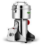 艾泽拉超细粉碎机家用药店小型打粉机不锈钢五谷杂粮磨粉机三七中药材 600克常规摇摆