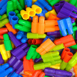 教玩世家（JWANJ）积木塑料拼插拼装玩具儿童智力早教宝宝幼儿园亲子1-3-6周岁拼搭 500克