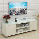 名范 电视柜茶几组合套装现代简约小户型 置物柜卧室简易电视机柜特价简约电视柜置物柜 全白色1米