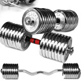 重桓电镀哑铃杠铃健身哑铃男练臂肌可拆卸加减重量哑铃大规格片 一对85KG哑铃  单只42.5kg 红字