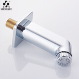 圣雪 分体式入墙面盆龙头 浴室柜抽拉式暗装铜冷热洗脸盆伸缩水龙头 A款出水嘴