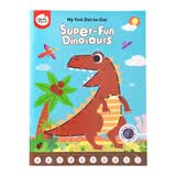 美乐童年连点画儿童涂色本画册早教幼儿画画连线绘本宝宝幼儿园涂色画画本 有趣的恐龙