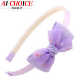 AiChoice蝴蝶结儿童发箍可爱女童发卡带齿小女孩防滑头箍甜美头饰儿童节 紫色