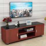 名范 电视柜茶几组合套装现代简约小户型 置物柜卧室简易电视机柜特价简约电视柜置物柜 檀木色1米