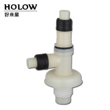 好来屋（Holow） 好来屋厨房水槽面盆下水洗衣机排水管三通接头y型接头 双直弯头