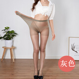 【3条装】胖mm款丝袜加肥加大200斤连裤袜特大码防勾丝高腰加长双面加档夏季超薄黑丝 灰色连袜[3条装] 夏款大码【200斤以内穿】