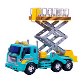 力利大号儿童玩具工程车模型惯性车运输翻斗车挖掘车大卡车男孩3-6岁 维修登高车
