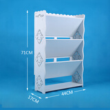 北屿简易鞋架客厅薄窄卫生间浴室门口拖鞋架置物架省空间鞋柜经济型 倾斜三层小号