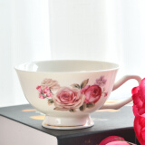 祥燕（xiangyan） 创意陶瓷咖啡杯茶杯带手柄有小茶杯有耳花茶杯办公室马克杯 皇家咖啡杯矮款
