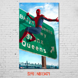 居梦坞 超凡蜘蛛侠漫宇威宙超级英雄电影海报客厅装饰画儿童卧室贴画校园寝室海报墙贴画 NB13471 50*30cm