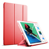 泰拉锋 适用苹果iPad Air2保护套iPad 6 Pro平板电脑9.7英寸防摔三折皮套保护壳 红色