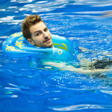 泳乐宝 充气加厚小孩儿童肩部圈 游泳圈 成人救生浮圈 浮潜装备 蓝色 XL(建议170-185CM)