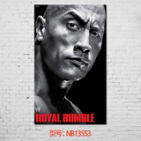 居梦坞 巨石强森男明星 运动肌肉型男海报寝室书房健身房装饰画挂画墙画壁画 NB13553 50*30cm