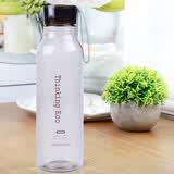 乐扣乐扣（LOCK&LOCK）夏季塑料杯运动水杯水壶杯子男女口杯 550ml 褐色HLC644BRW 550ML