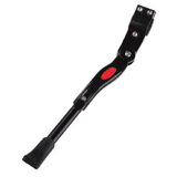 铝合金自行车脚撑 山地车边脚撑停车架脚架 通用可调节长短带工具 黑色+加送安装工具