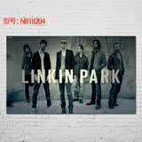 居梦坞 林肯公园LinkinPark 欧美金属摇滚乐队海报照片 室内酒吧咖啡店装饰画画芯 NB18204 50*30cm