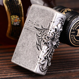 原装正版之宝zippo打火机 黑冰镶钻圣天使十字架 古银部落侧十字贴章 专柜正版防风之宝男士礼品 古银圣天使十字架