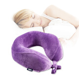 安睡宝（SOMERELLE）枕芯 曲UU记忆绵U型枕 记忆枕头飞机旅行汽车头枕 午睡午休枕 