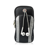 FLYVII跑步手机臂包运动手臂包苹果6plus臂带男女臂套臂袋手机包手腕包 黑色